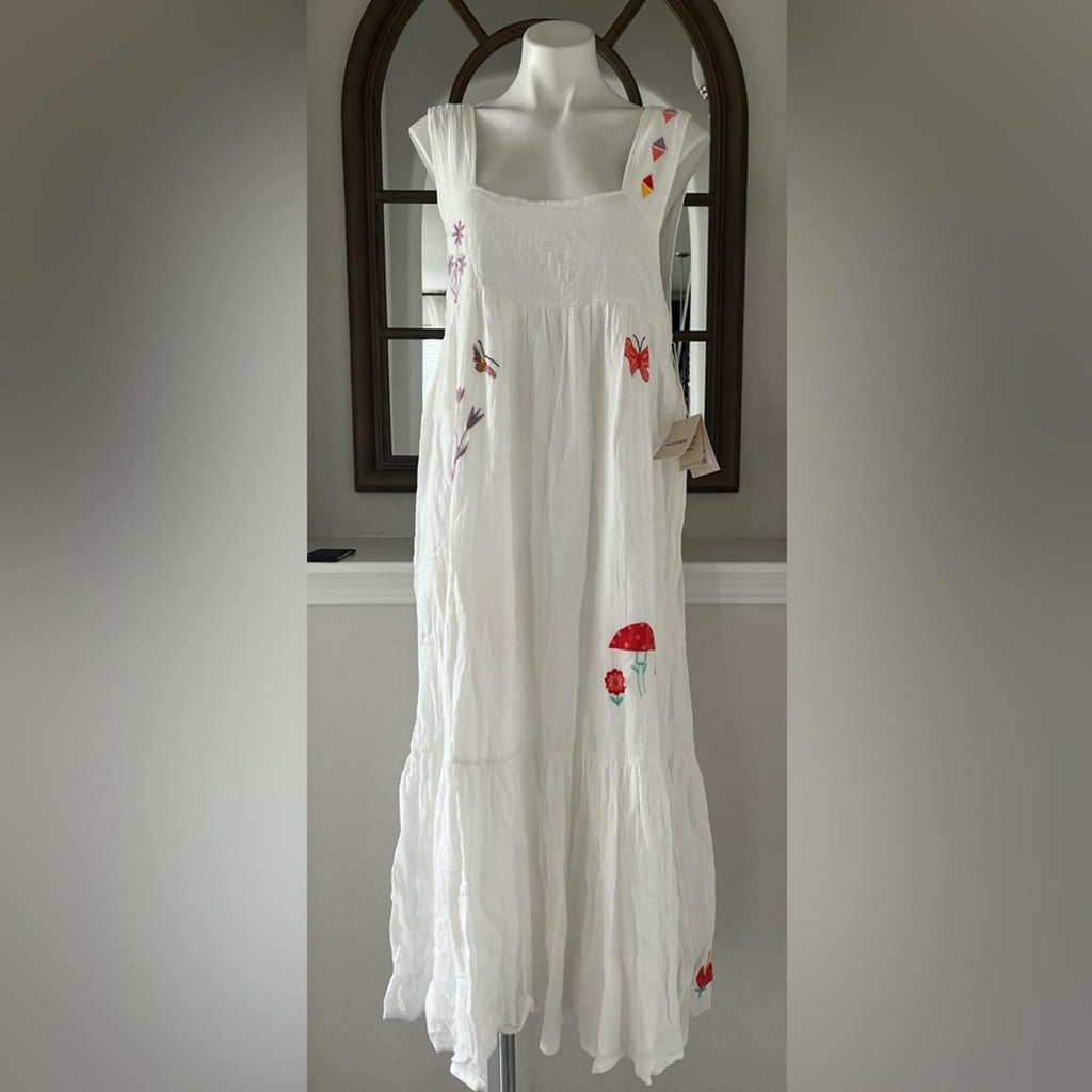 MOTHER The Love Story Summer Dreams Dress in White, NWT, Size L