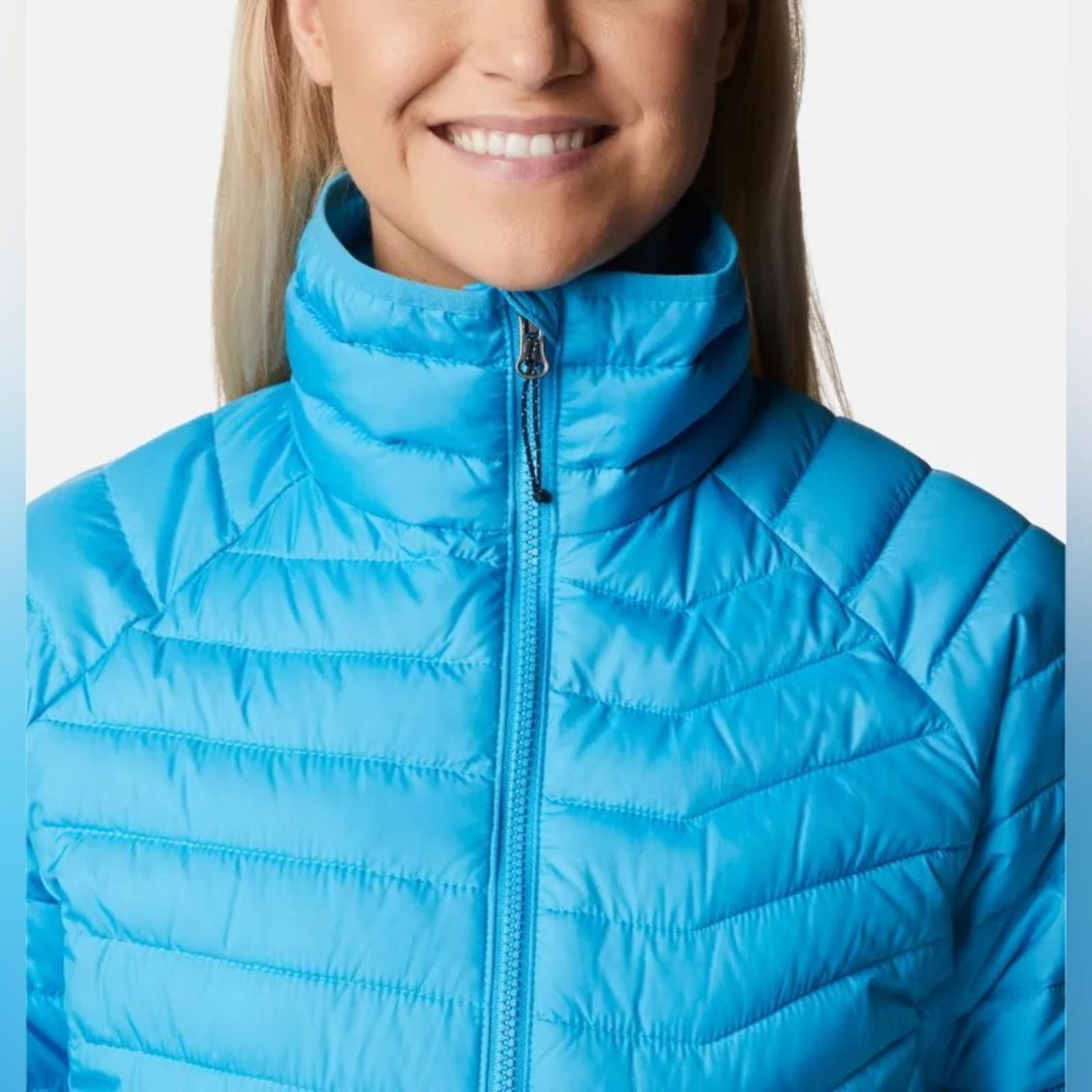 Columbia Womens Powder Lite Jacket Blue Chill Plus Size 3X New w/Tag Retail $185