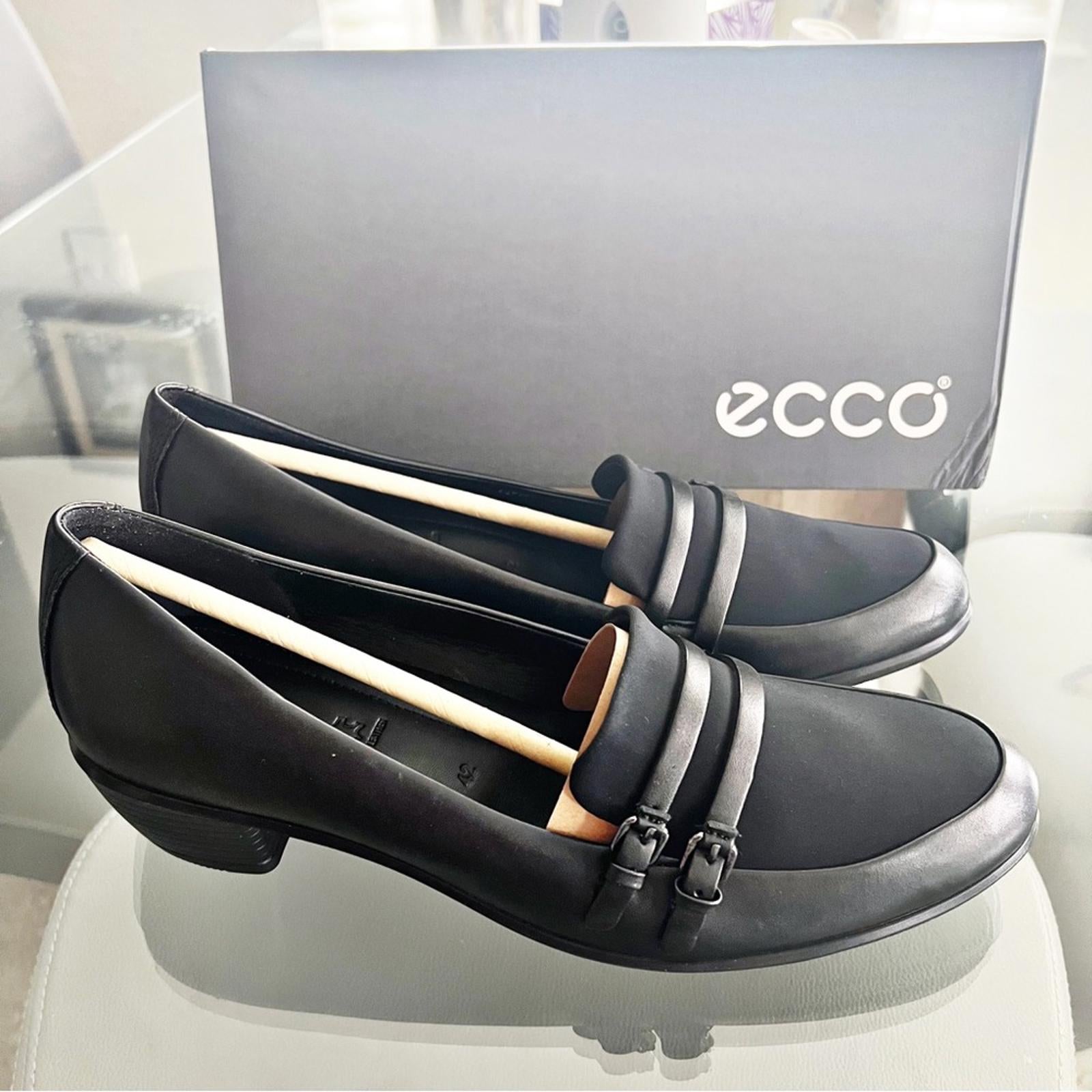 ECCO Leather Shoes in Black, Size US 11-11.5, EU 42, NEW in Box