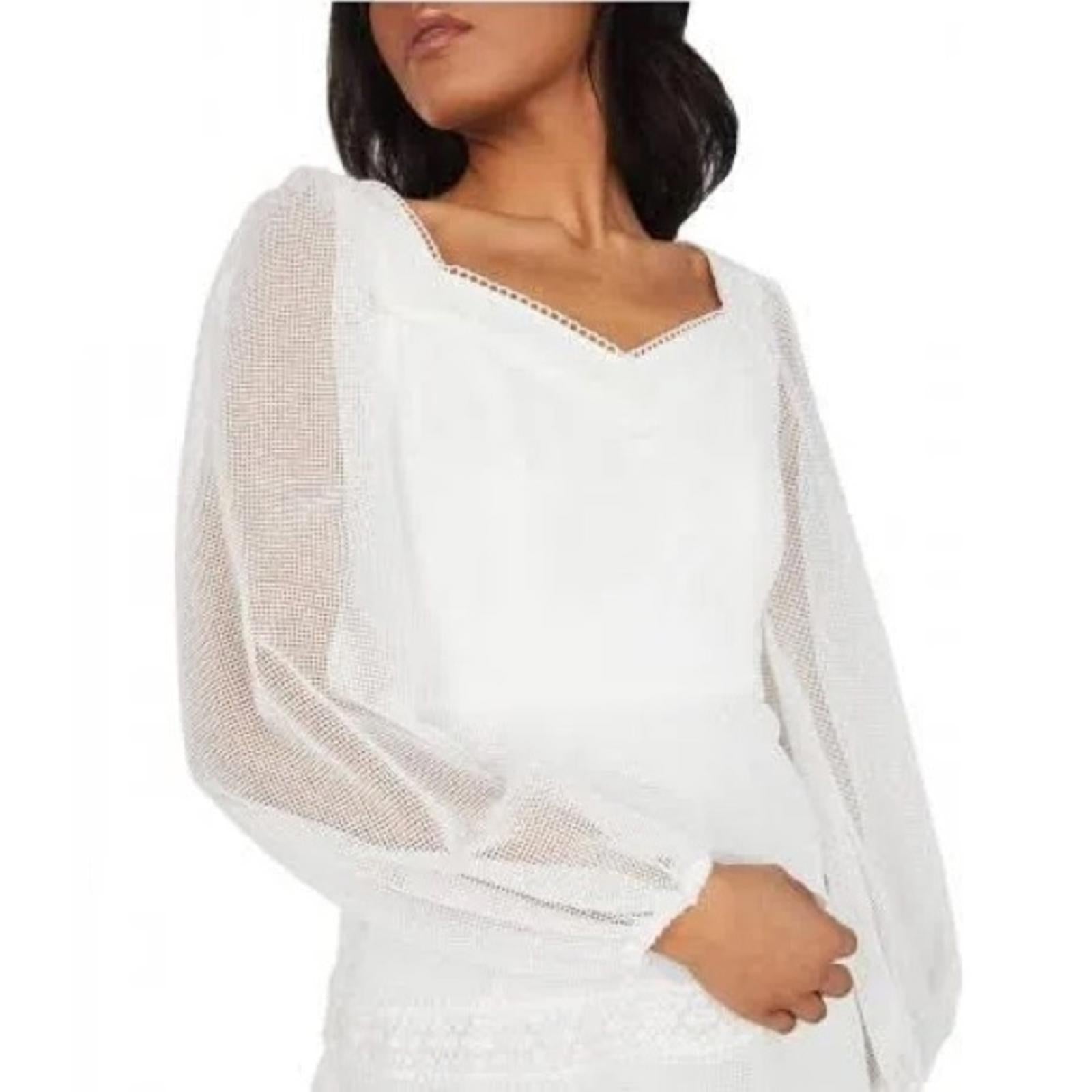 BCBGMaxazria Mesh Mini Dress in Off White, Size 2 New w/Tag Retail $268