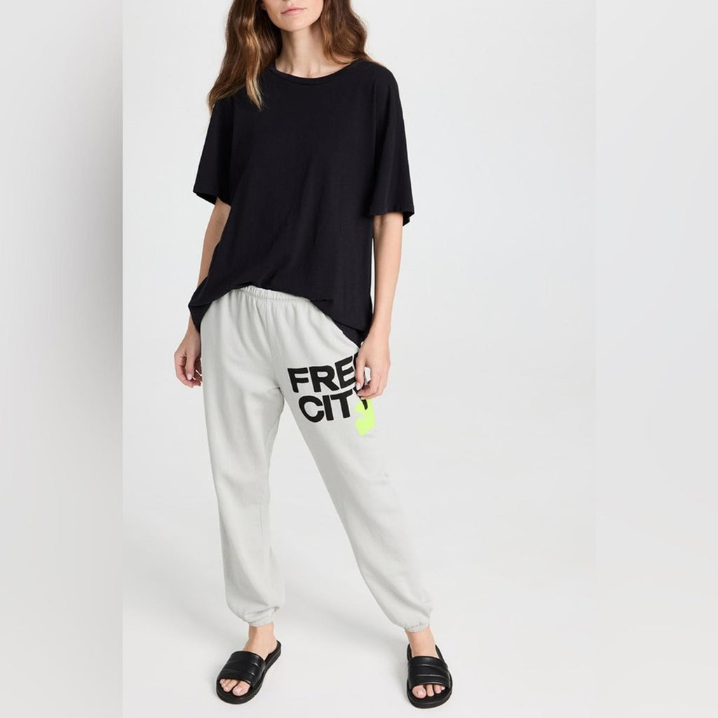 Freecity Logo Cotton Sweatpants in