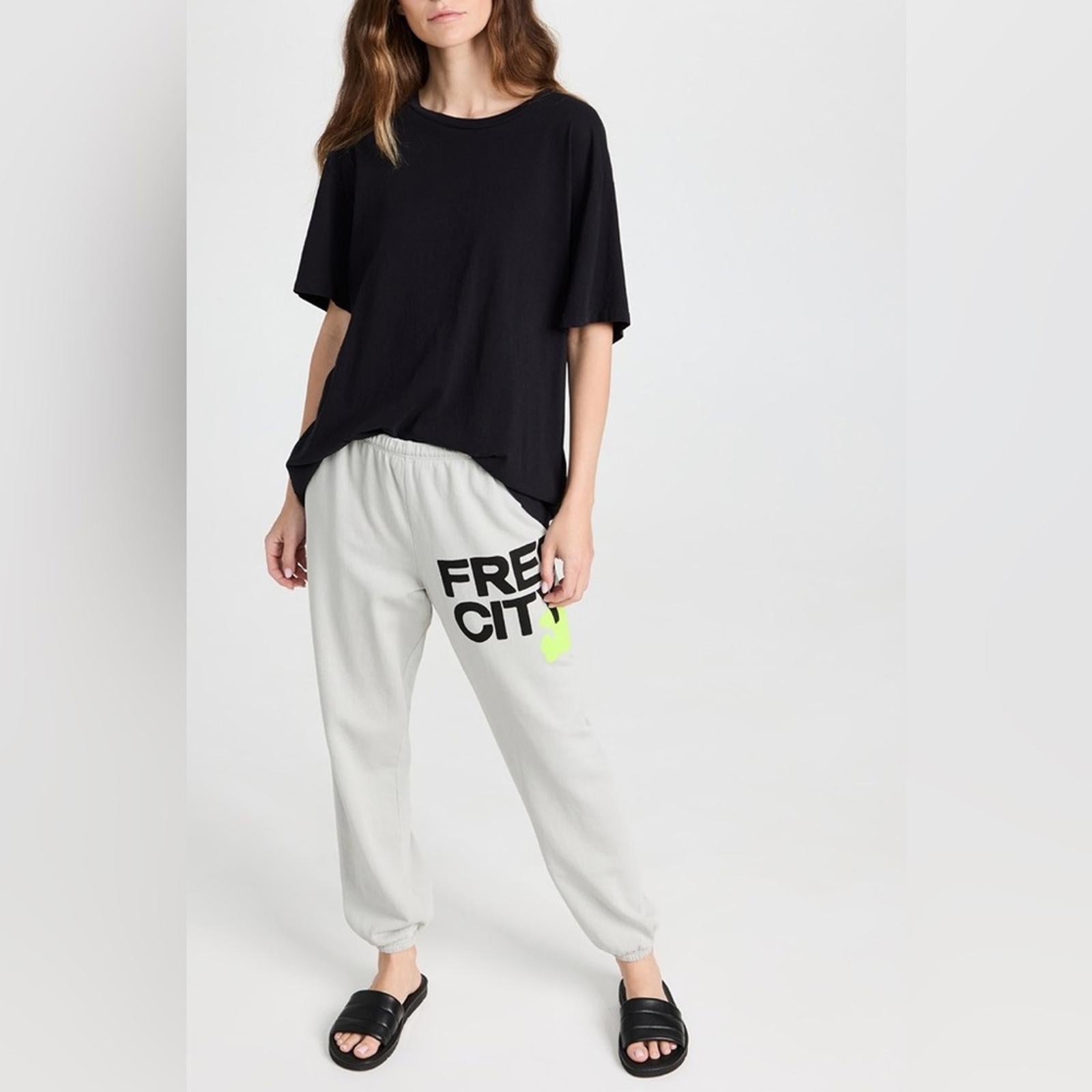 Freecity Logo Cotton Sweatpants in
