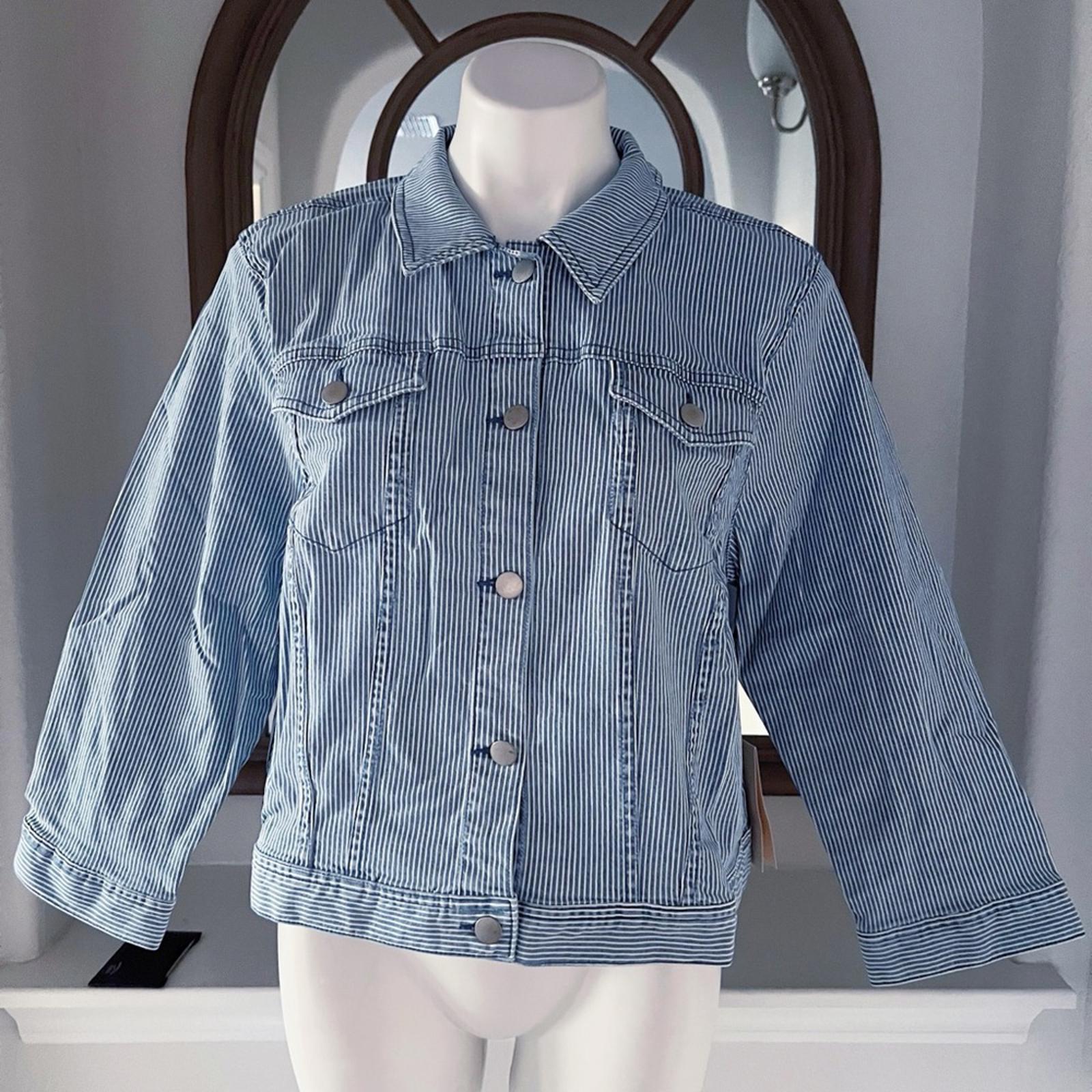 NYDJ 3/4 Slim Trucker Denim Jacket, Trella Size XL MRCT2876 New w/Tag SOLD OUT!