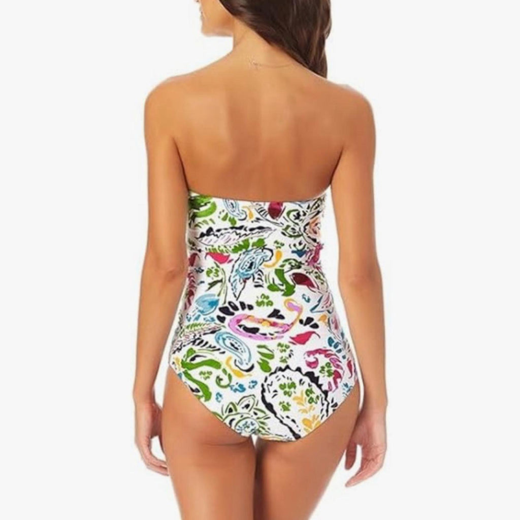 Anne Cole Twist Front Shirred One Piece Swimsuit, Size 6 NEW w/Tag