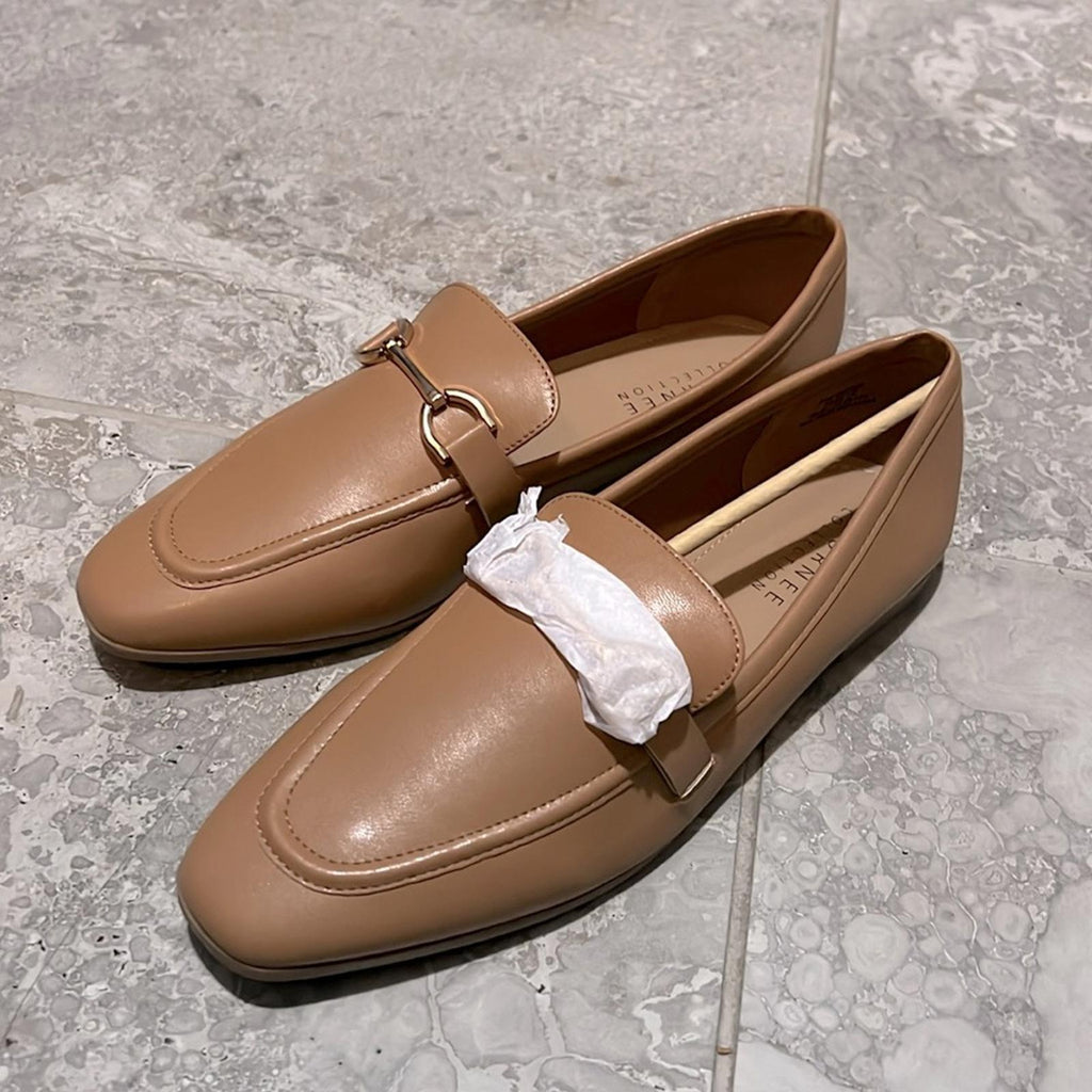 Journee Collection Mizza Slip-On Loafers in Tan, Size 12 NEW in Box