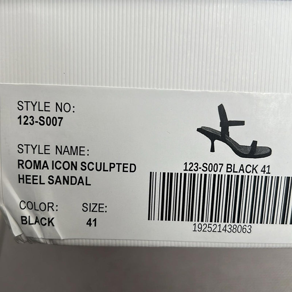 Simkhai Roma Heeled Leather Sandals, Black Size 41 New in Box