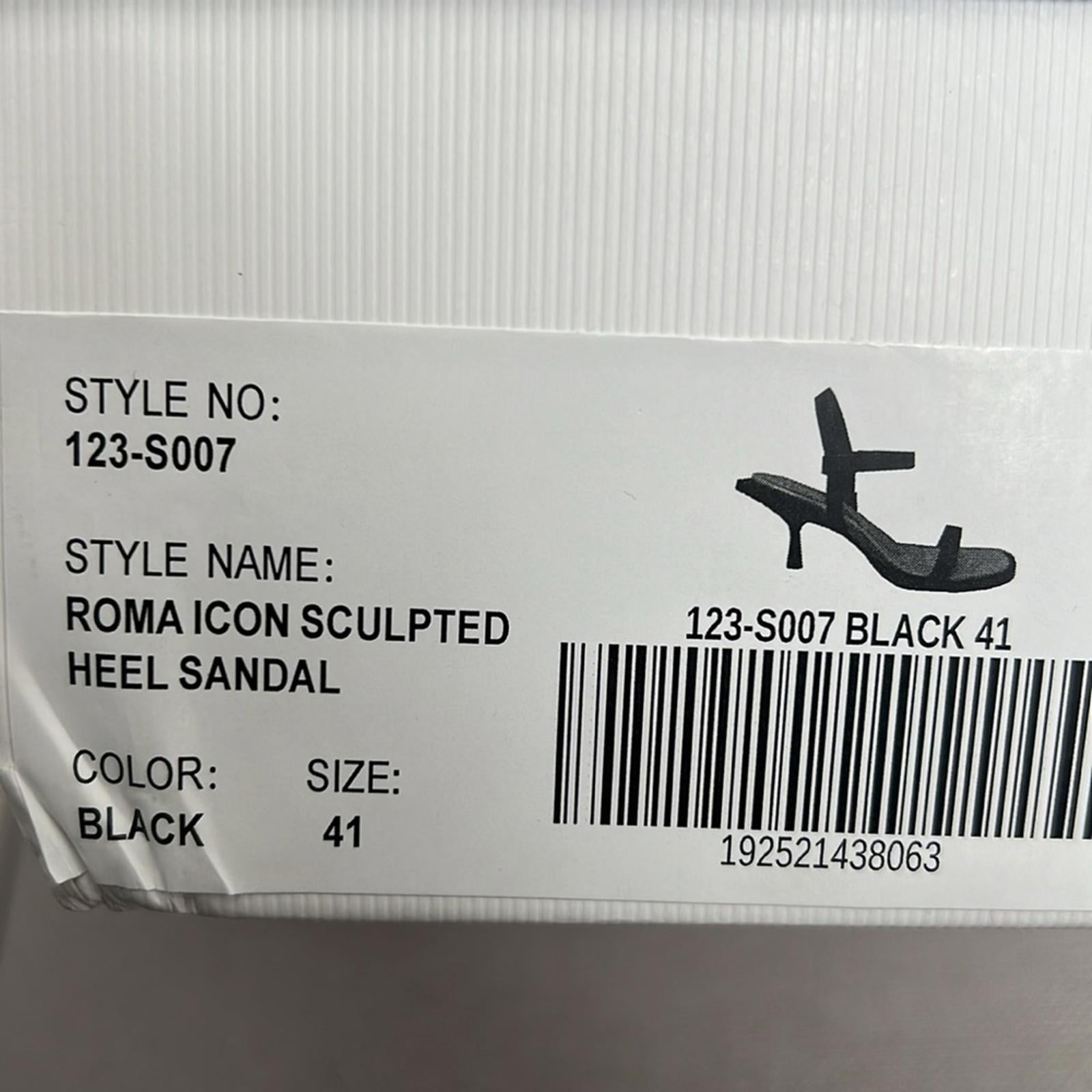 Simkhai Roma Heeled Leather Sandals, Black Size 41 New in Box