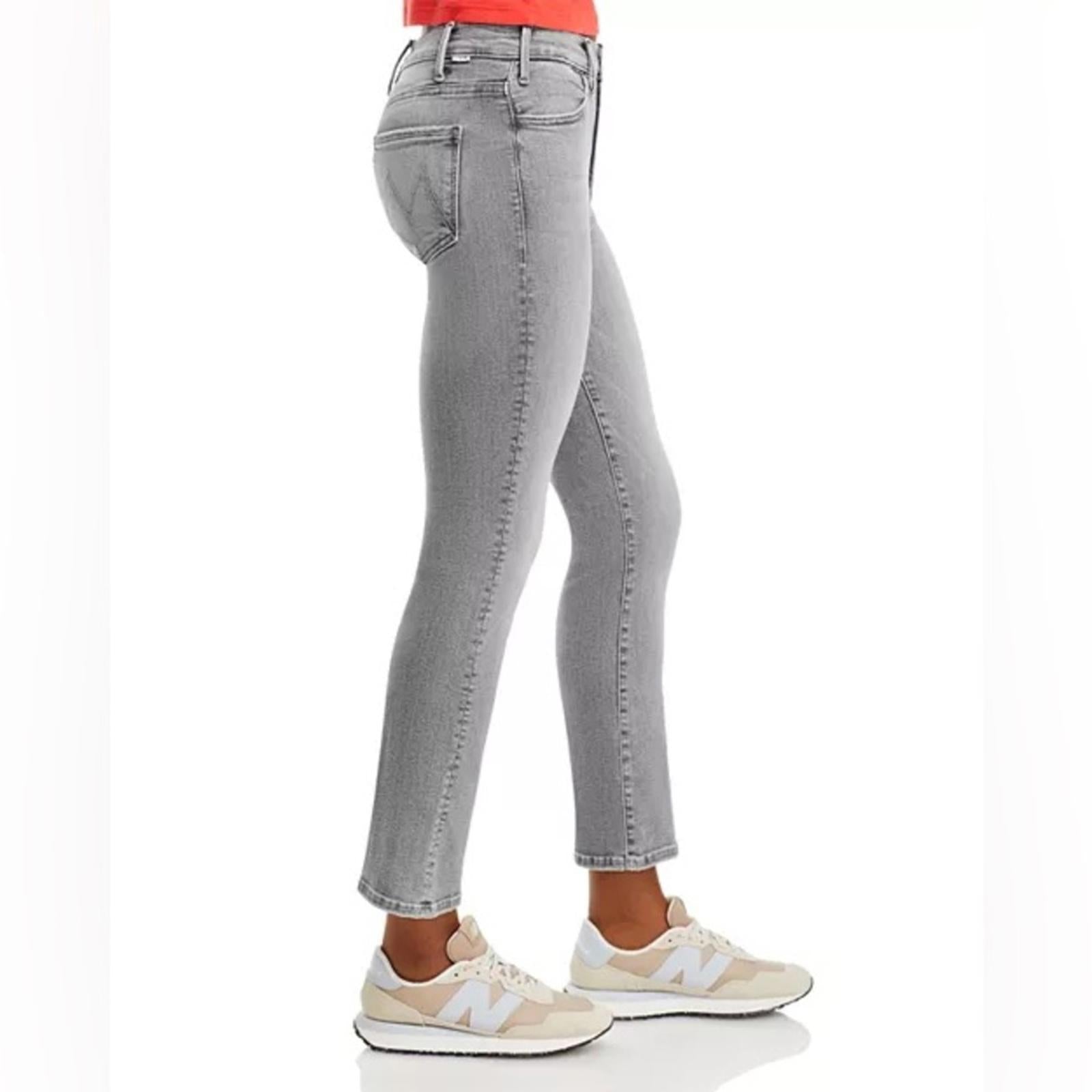MOTHER The Hustler High Rise Ankle Bootcut Jeans in Barely There/Gray Size25 NEW