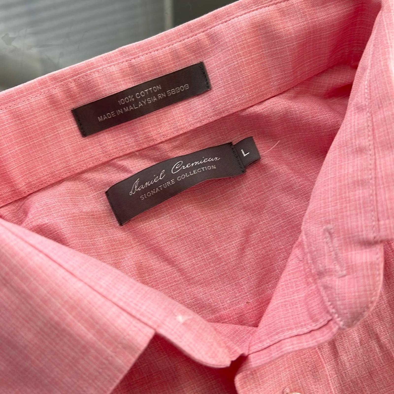 Daniel Cremieux Short Sleeve Button-down Shirt in Pink, EXCELLENT!