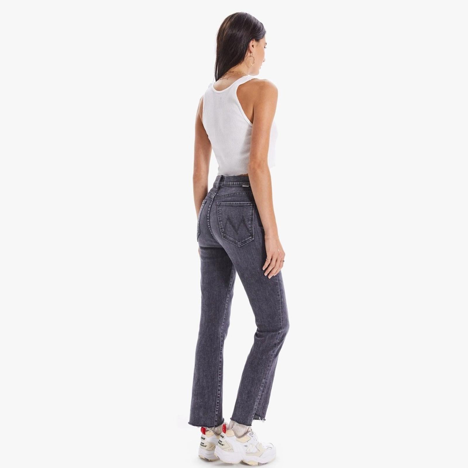MOTHER High-Waisted Rascal Ankle Step Fray Jeans, Size 34 New w/Tag