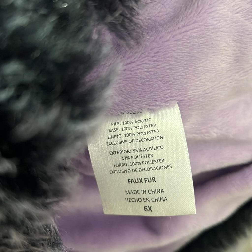 American Widgeon Purple Sherpa Hooded Jacket Size 6X EXCELLENT!