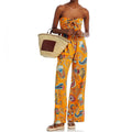 Charina Sarte Talaia Ribbon Strapless Jumpsuit, Size L New w/Tag Retail $388