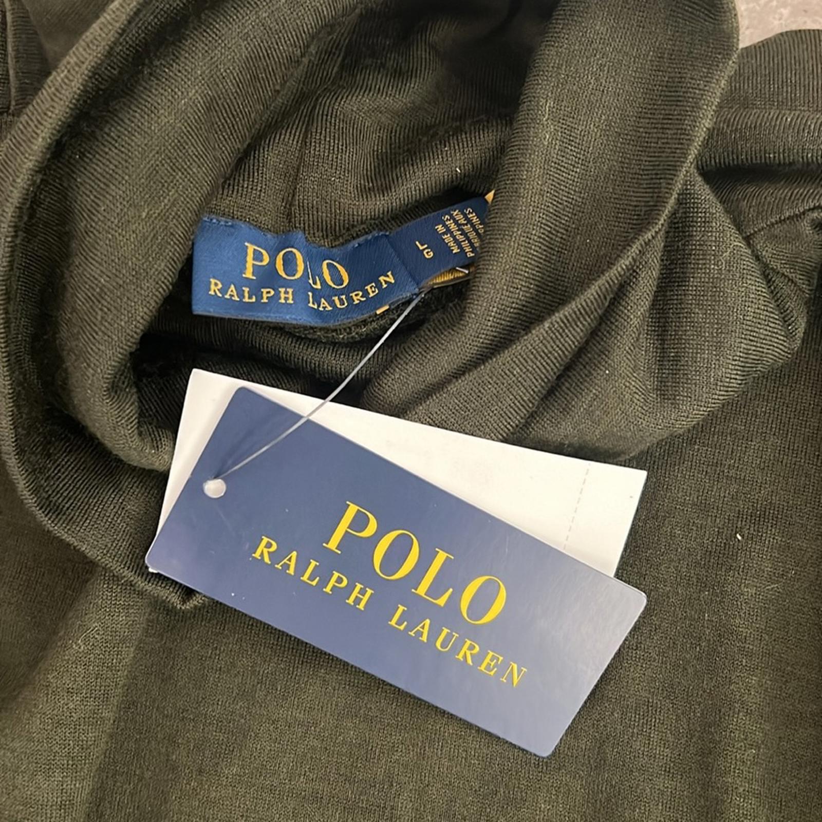 Polo Ralph Lauren Wool-Blend Turtleneck Midi-Dress Size L New w/Tag Retail $298
