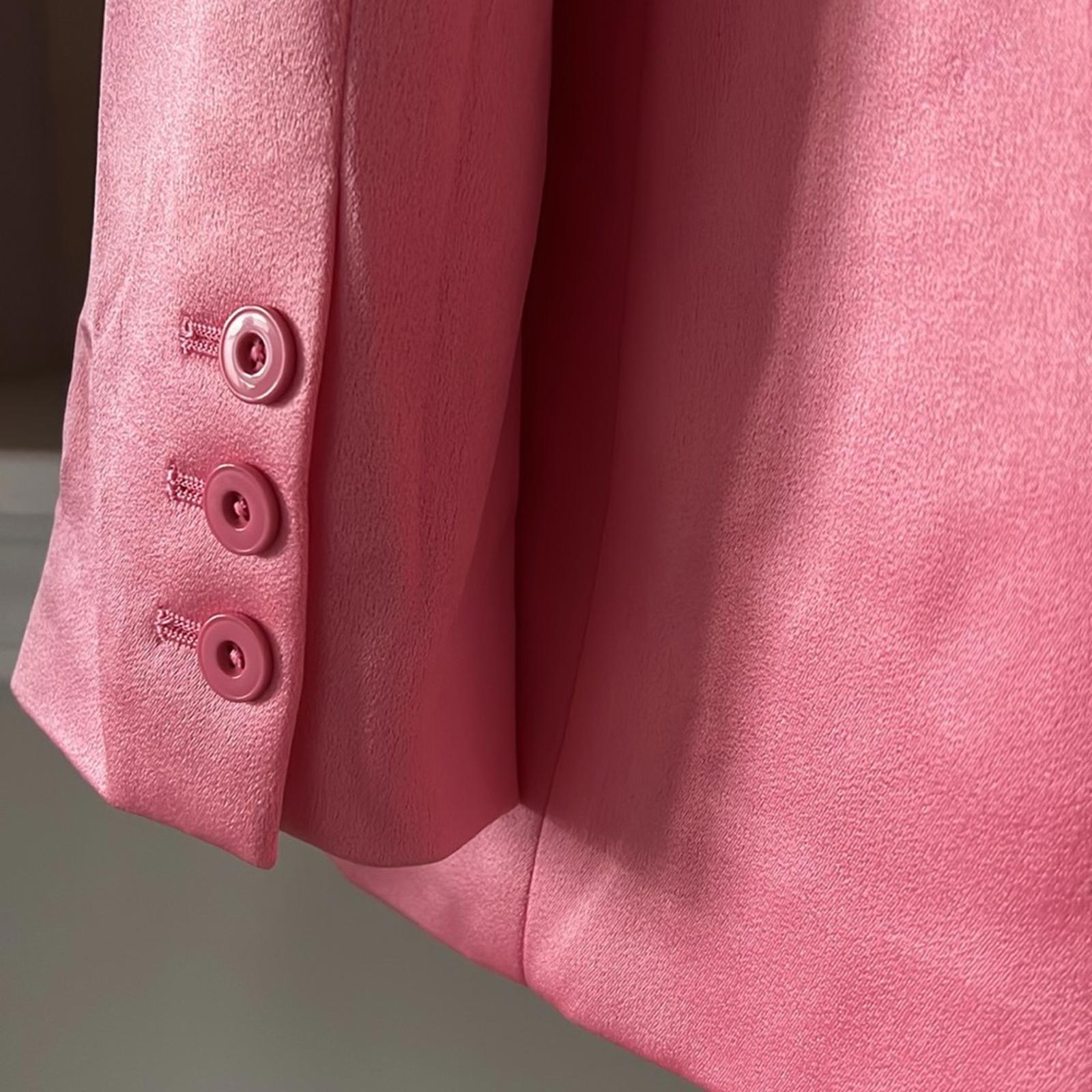NWT Alice+Olivia Revolve Denny Notch Collar Boyfriend Blazer, Pink New w/Tag