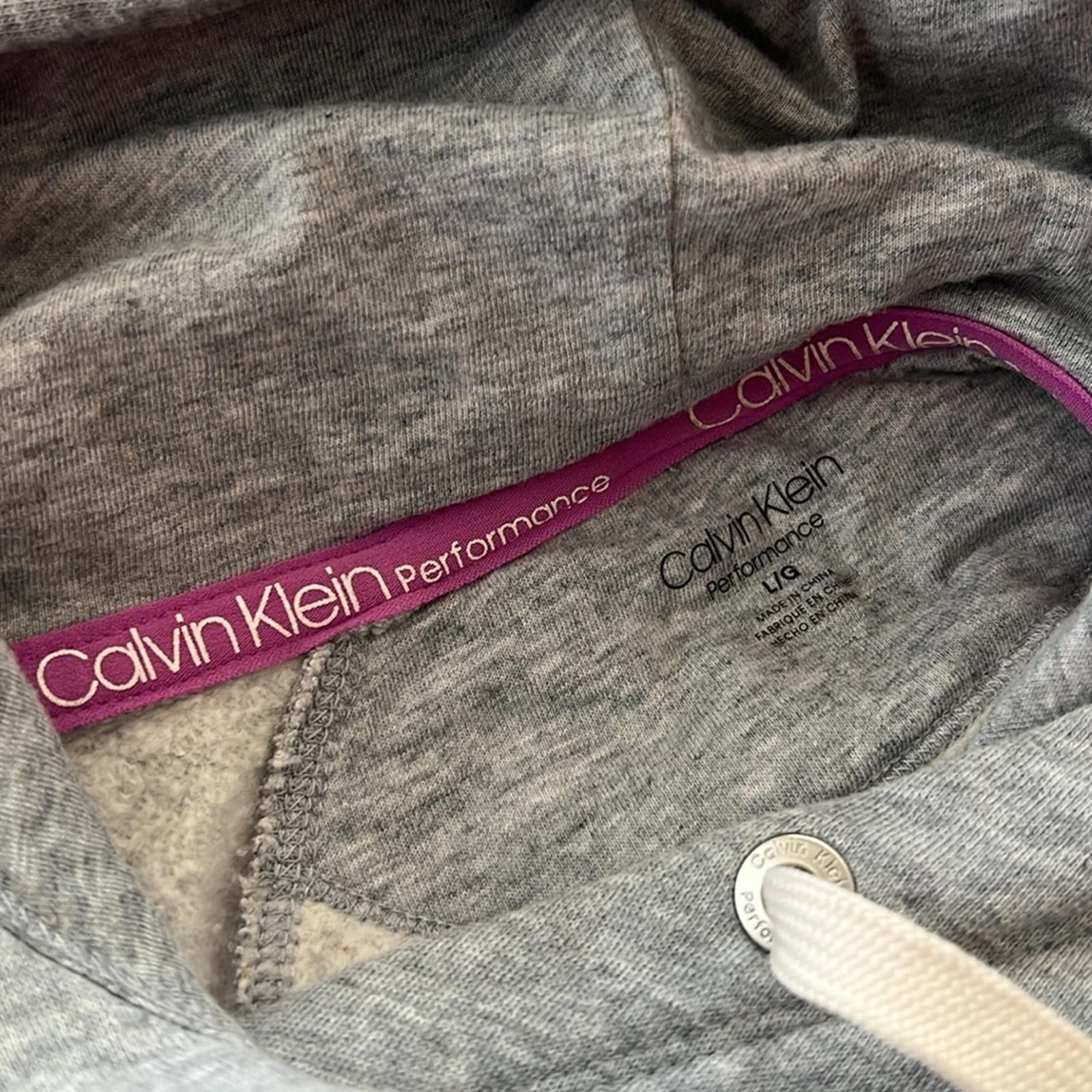 Calvin Klein Performance Hoodie in Heather Grey, Size L