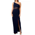 Liv Foster One Shoulder Cutout Gown, Twilight/Navy Maxi Size 12 New w/Tag $350