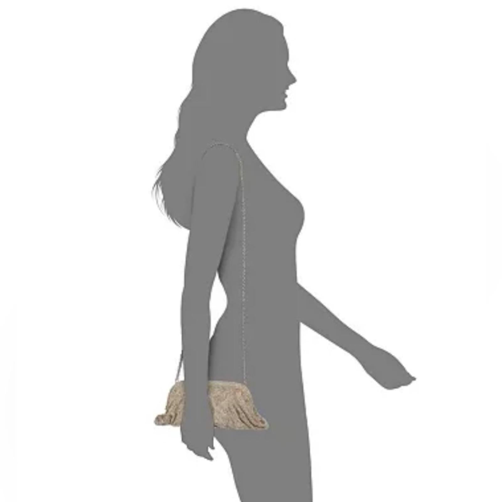 INC Pleated Clutch in Champagne, New w/Tag (Online for $79.50)