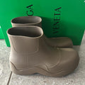 Bottega Veneta Men's Puddle Rain Boots Ankle Boots, Brown Size 42 New +DustBag
