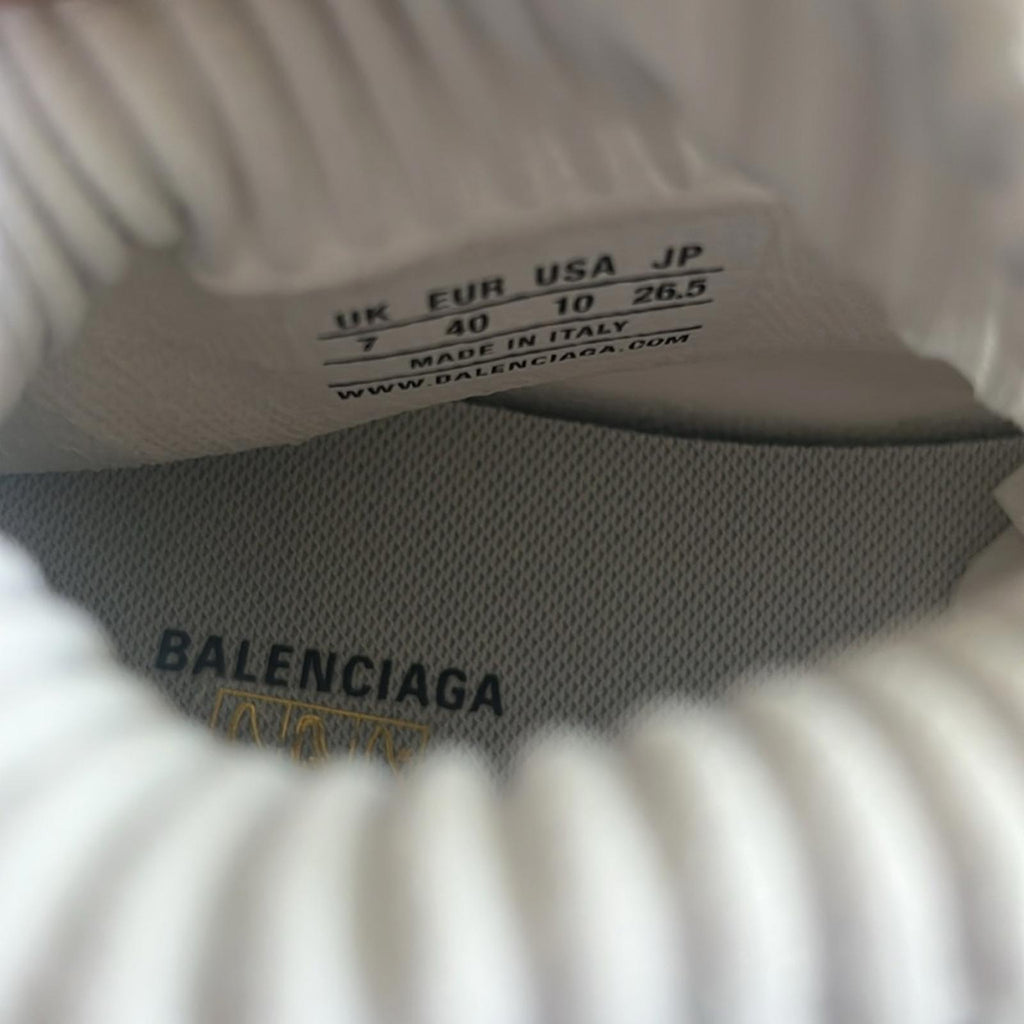 Balenciaga Speed 3.0 Knit High Top Sock Sneakers in White, Size 40 NEW in Box