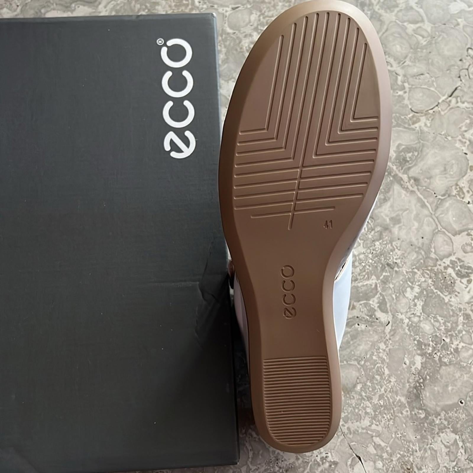 ECCO Shape 35 Wedge 2-Strap Sandals, Size EU 41 | US 10-10.5 NEW in Box $150