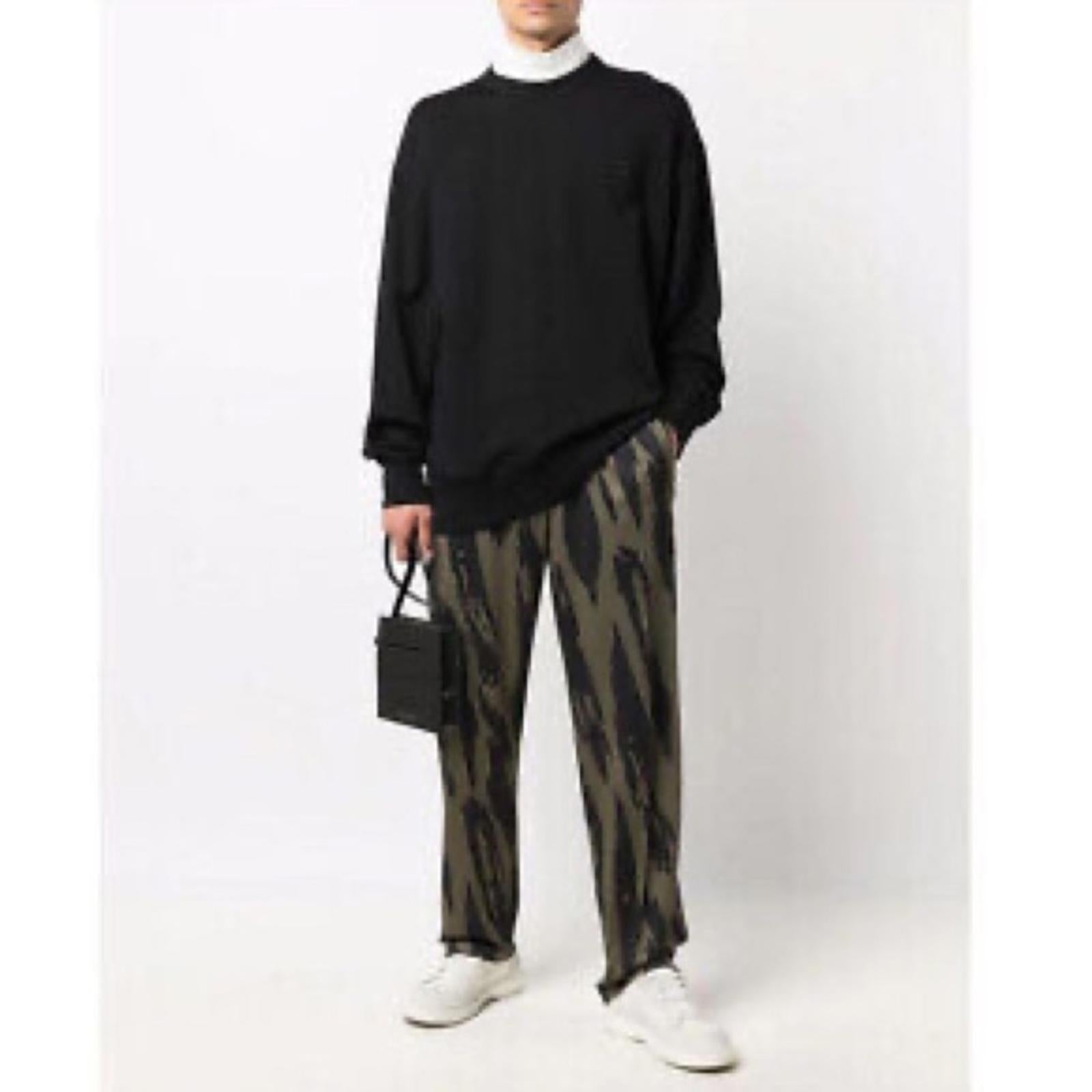 Kenzo Pleat Camo Lounge Pants, Printed Track Size L New w/Tag Retail $480