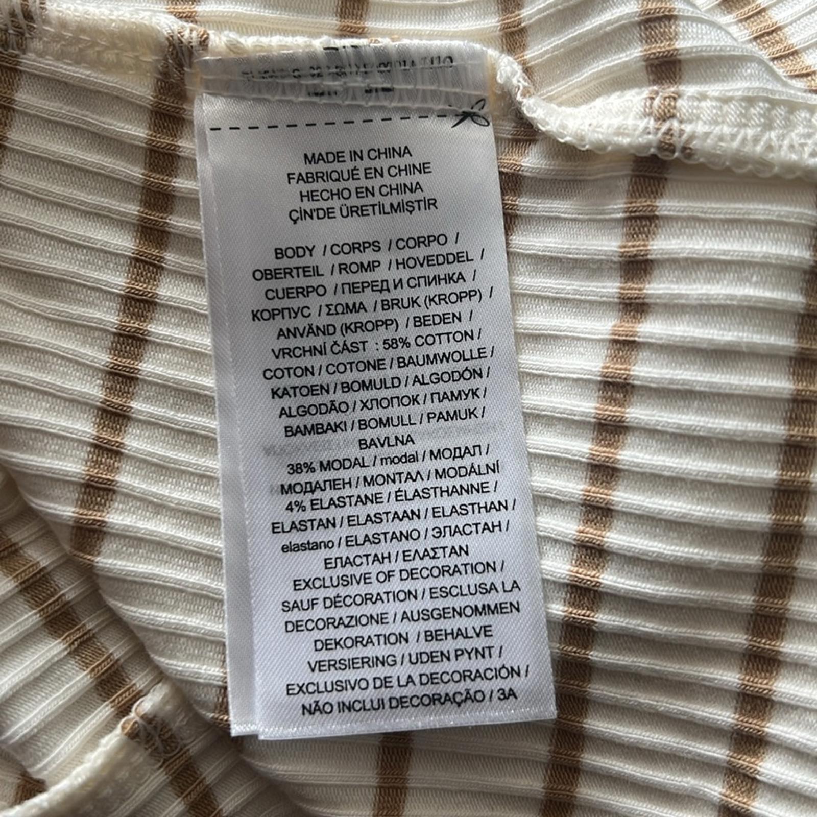 Lauren Ralph Lauren Mascarpone Cream Striped Jersey Women’s Size XL NWT