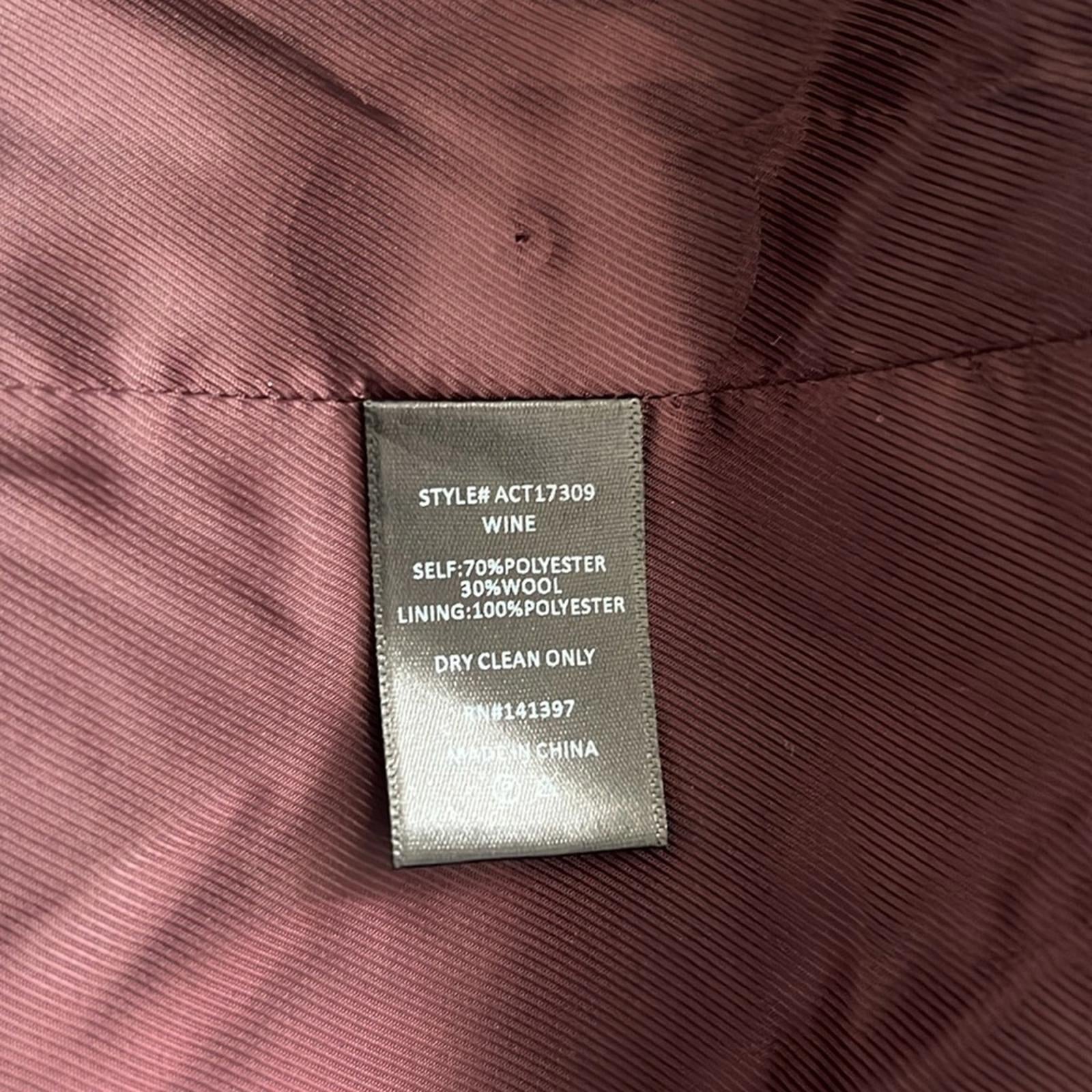 ASTR the Label Berkley Belted Coat in Wine, Size XS New w/Tag