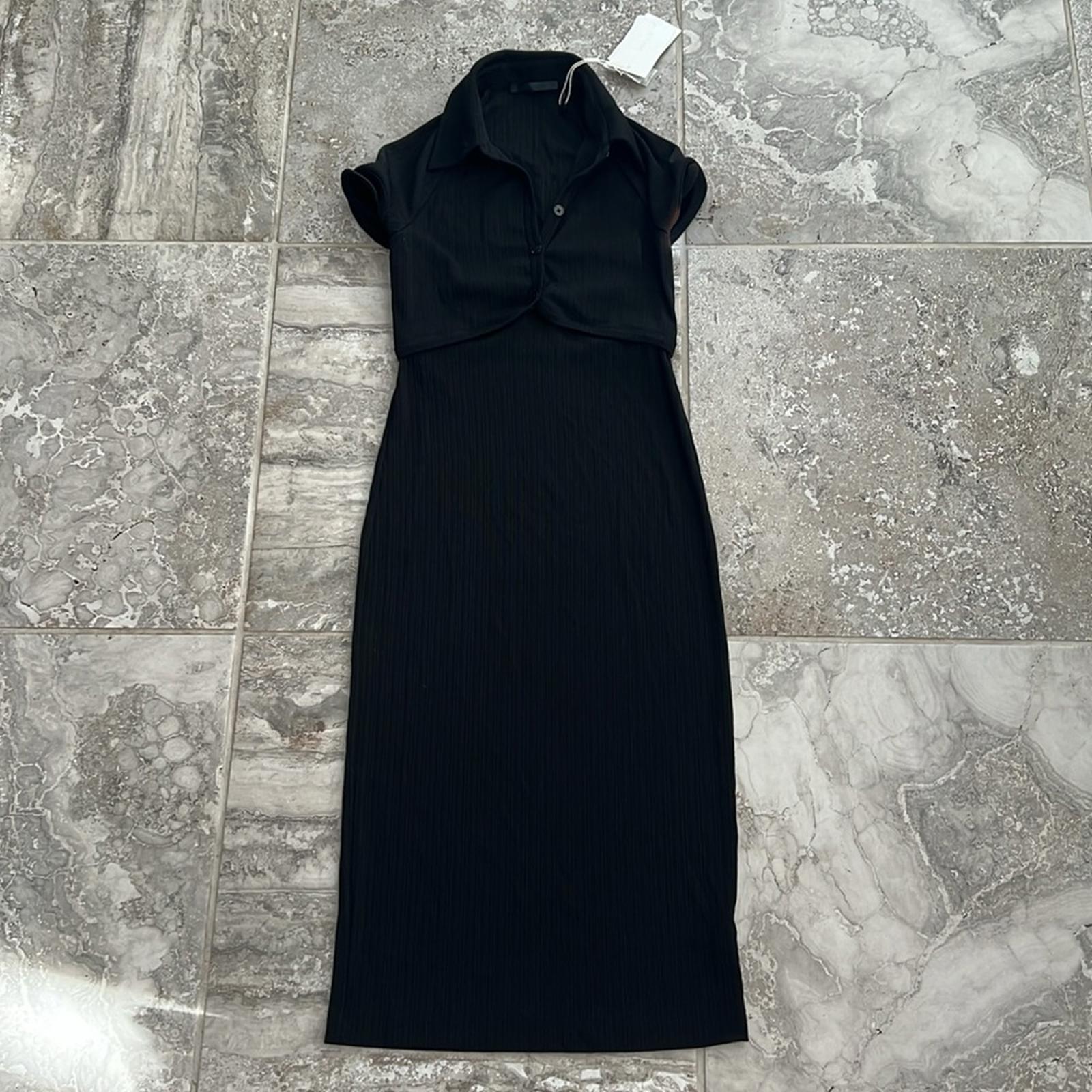 Helmut Lang x Revolve Back-Cut Out Cardigan Dress in Black, NWT, Size S