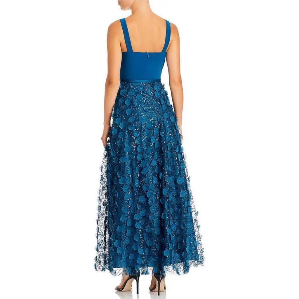 Eliza J V-Neck Fit + Flare Gown in Teal, Size 10 New w/Tag SOLD OUT