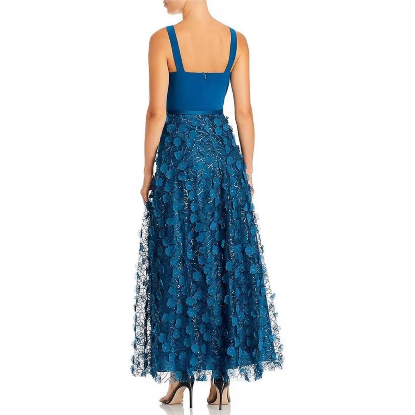 Eliza J V-Neck Fit + Flare Gown in Teal, Size 10 New w/Tag SOLD OUT