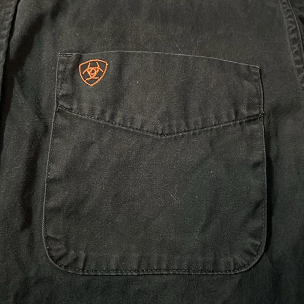 Ariat Solid Twill Classic Fit Shirt in Black, Size S EXCELLENT!