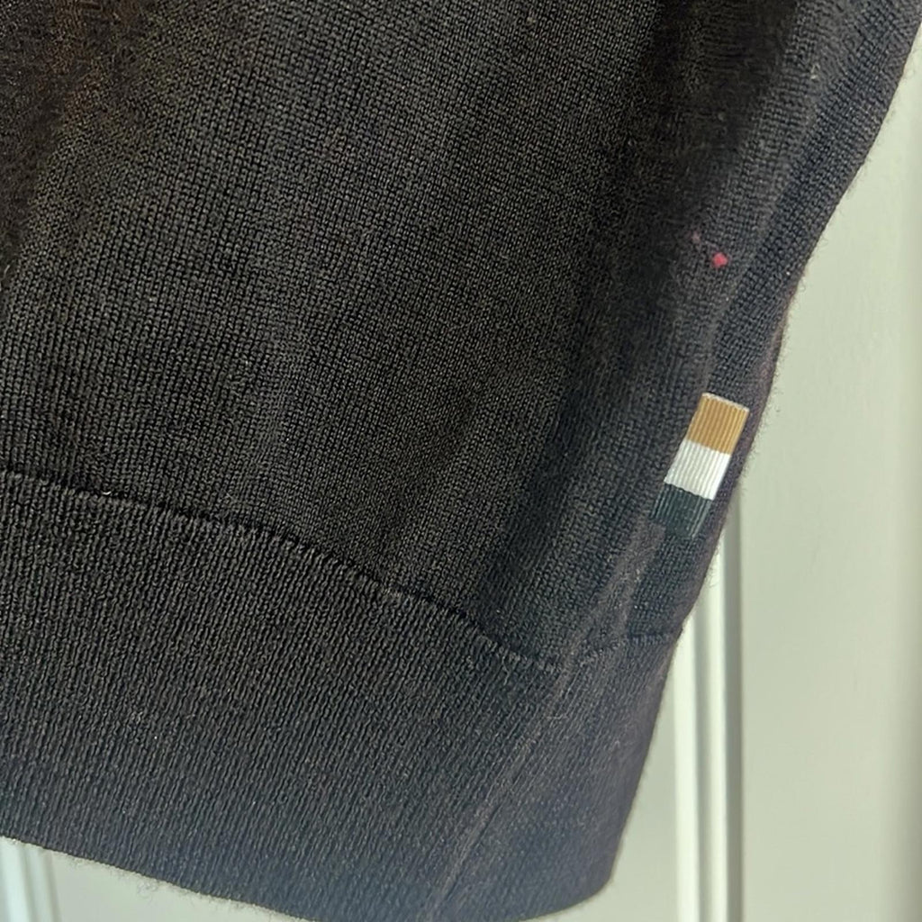 BOSS Wool & Silk Turtle Neck Sweater in Red/Black, Size S, New w/Tag