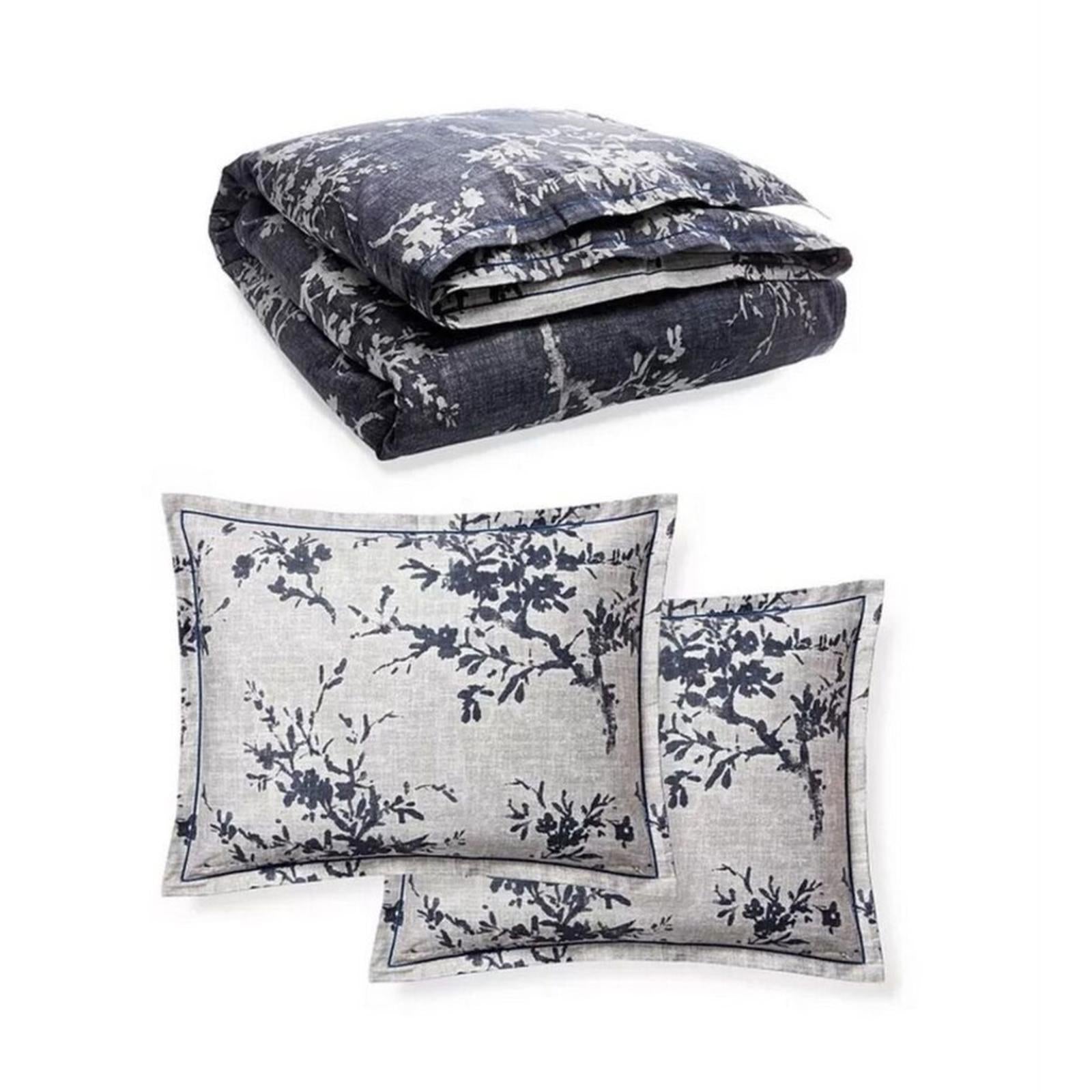 Ralph Lauren Home Eva Floral Reversible 3-Piece King Duvet Cover Set Navy Multi