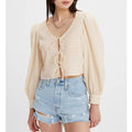 Levi’s Fawn Tie Blouse, Size XS New w/Tag