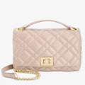 I.N.C. Small Ajae Pearlized Quilted Crossbody Champagne Pearlized, NWT