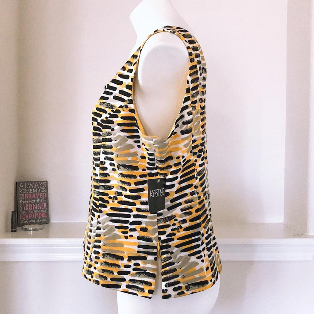 Kasper Helix Scuba Crepe Top, Size 12, NEW w/Tag