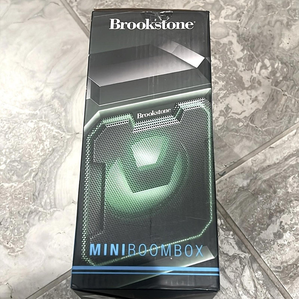 Brookstone Ruckus Portable Speaker with Microphone in Black, Open Box EXCELLENT!