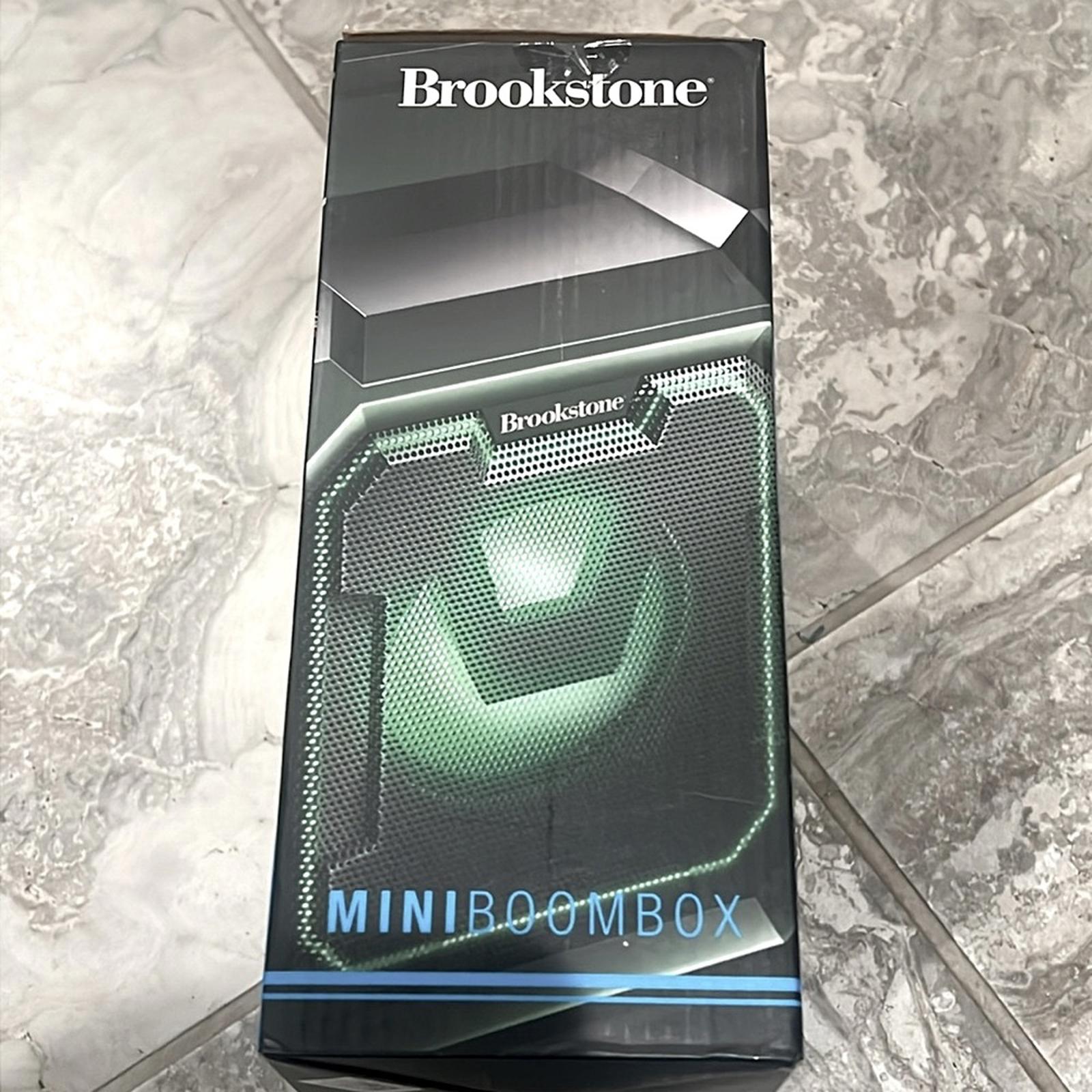 Brookstone Ruckus Portable Speaker with Microphone in Black, Open Box EXCELLENT!