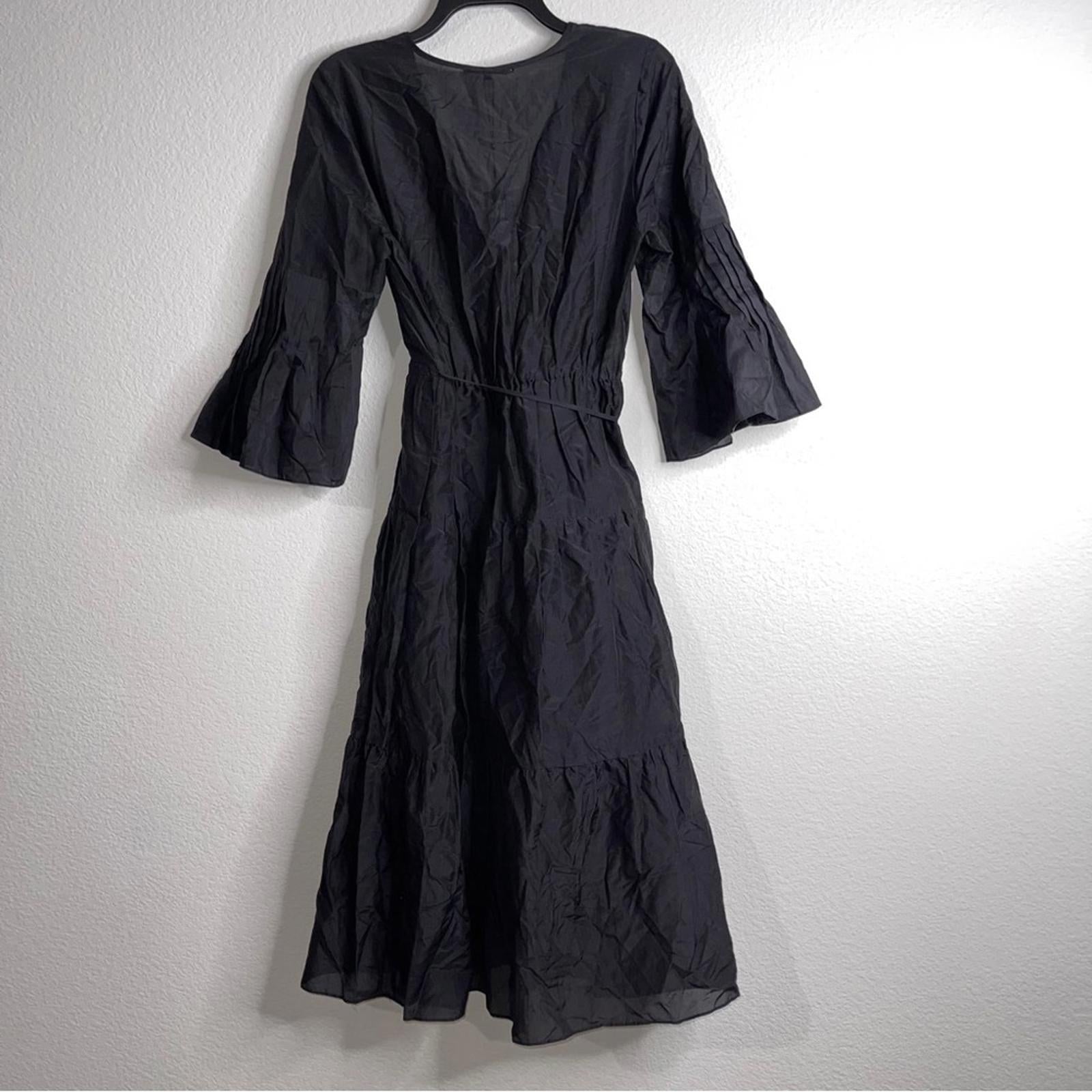 Kobi Halperin Sasha Midi Dress in Black, Size S New w/Tag $458