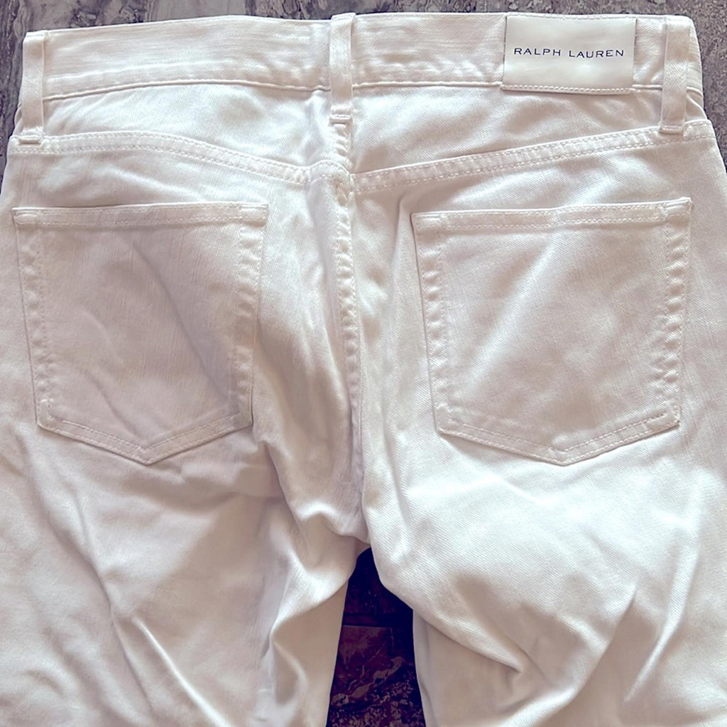 Ralph Lauren Black Label Jeans in White Retail $690