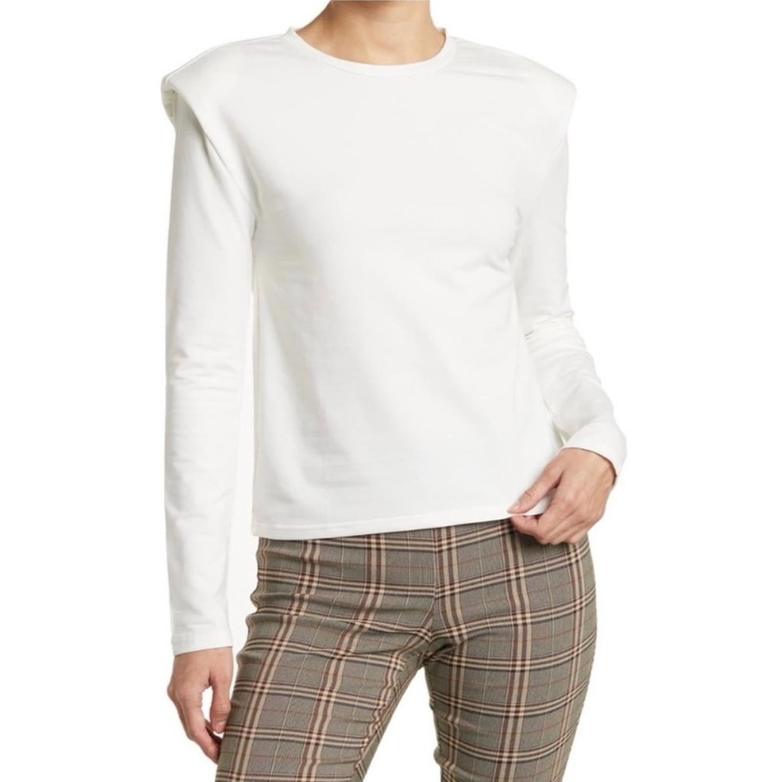 Walter Baker Bethany Extended Shoulder Top in White, Size S New w/Tag