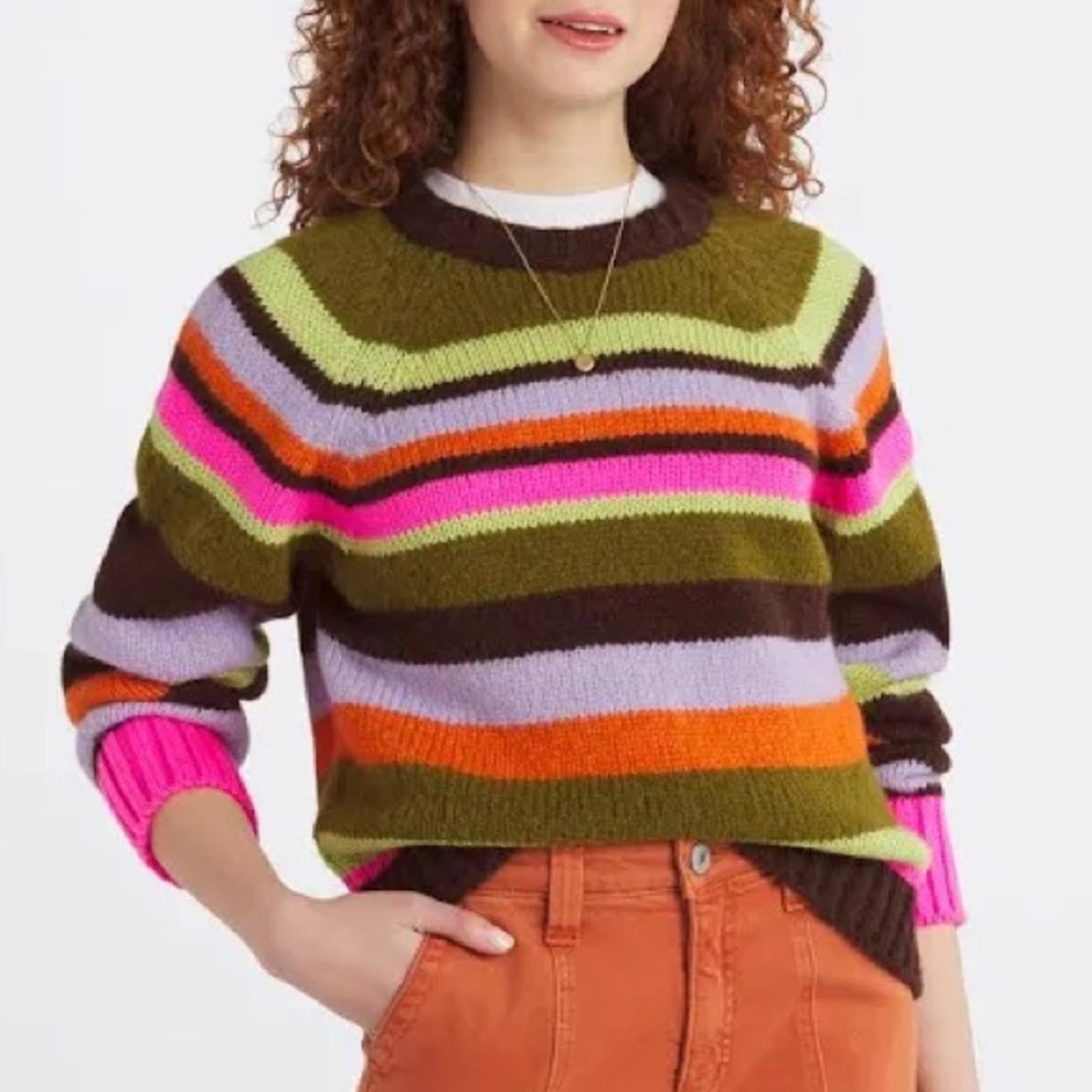 Velvet by Graham & Spencer Striped Sweater Size S, New w/Tag $288