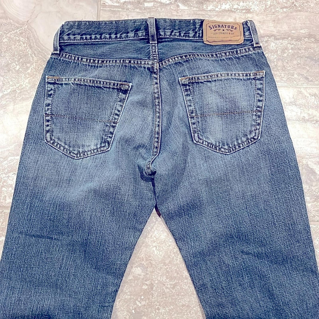 Signature Levi Strauss Straight Leg Jeans, Size W30 X L32