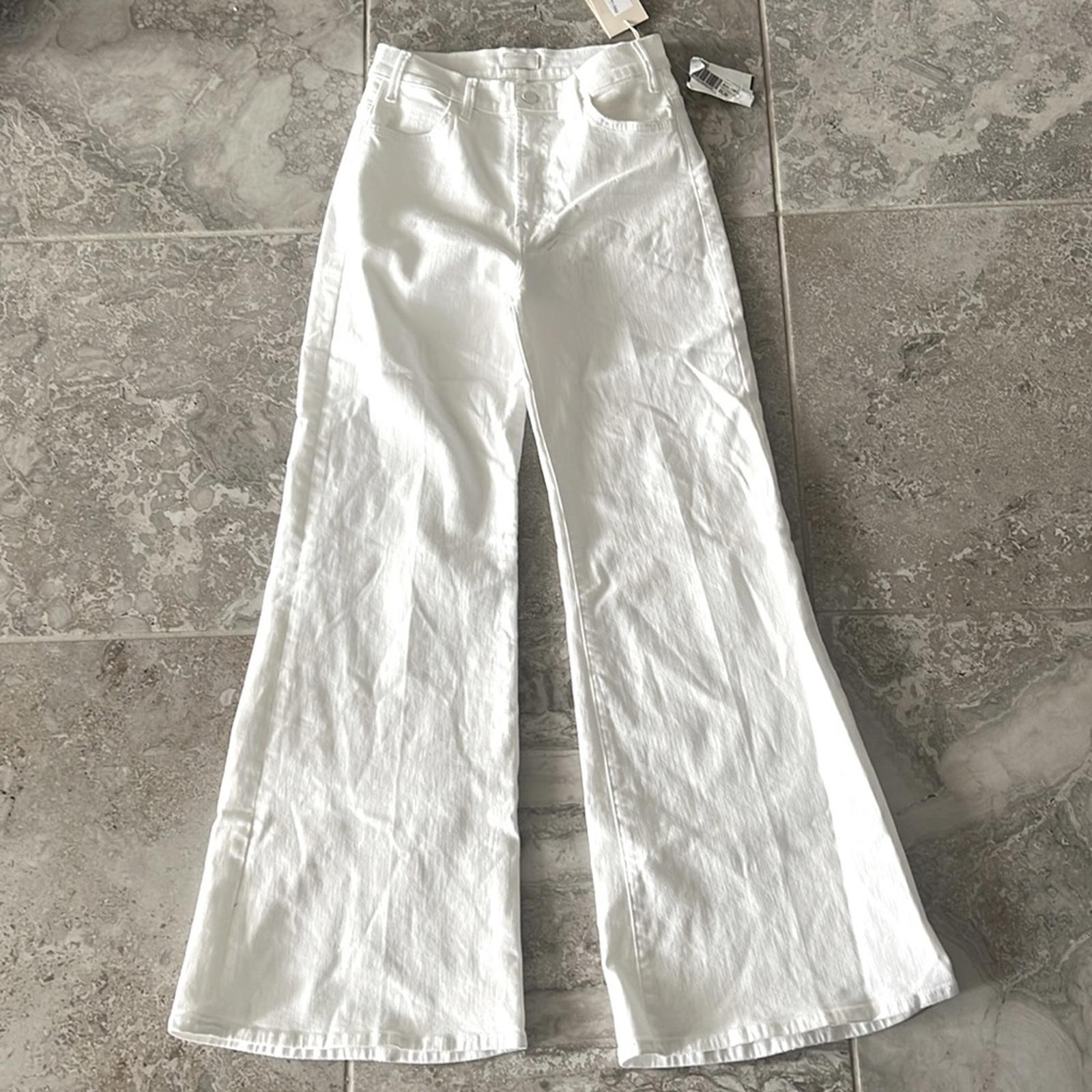 MOTHER The Hustler Roller Skimp White Jeans, Size 27 New w/Tag SOLD OUT