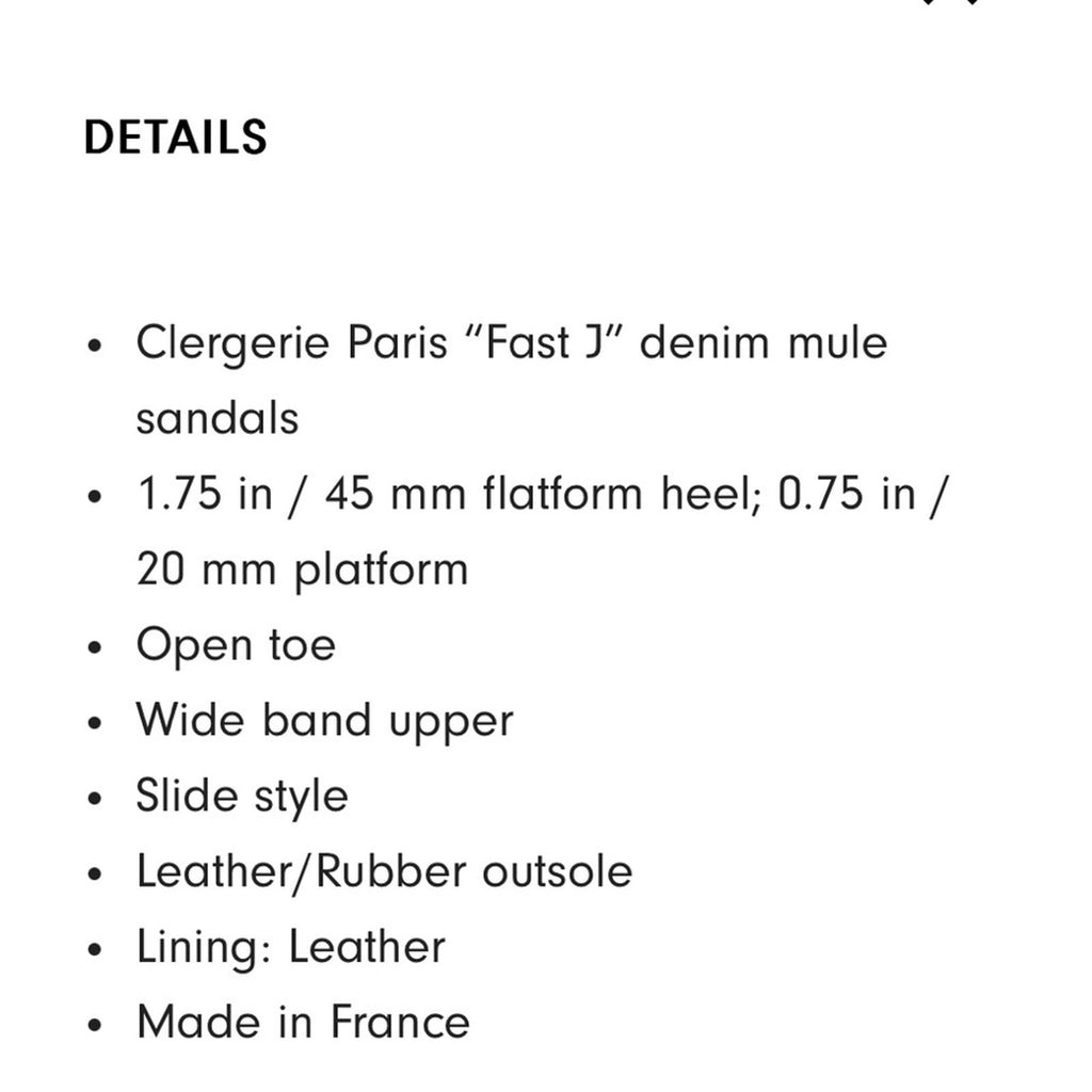 Clergerie Paris FastJ Denim Flatform Sandals, Size US 10.5 NEW $475 (Sold Out)