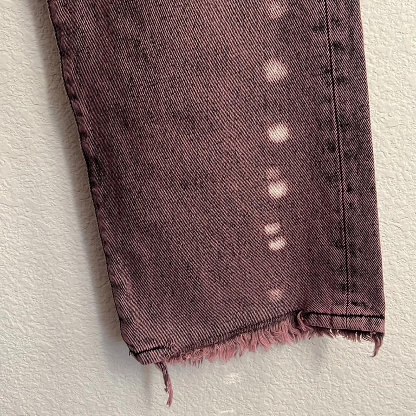 ARIES Acid Wash Batten Jeans in Rose-Pink, NEW, Size 32