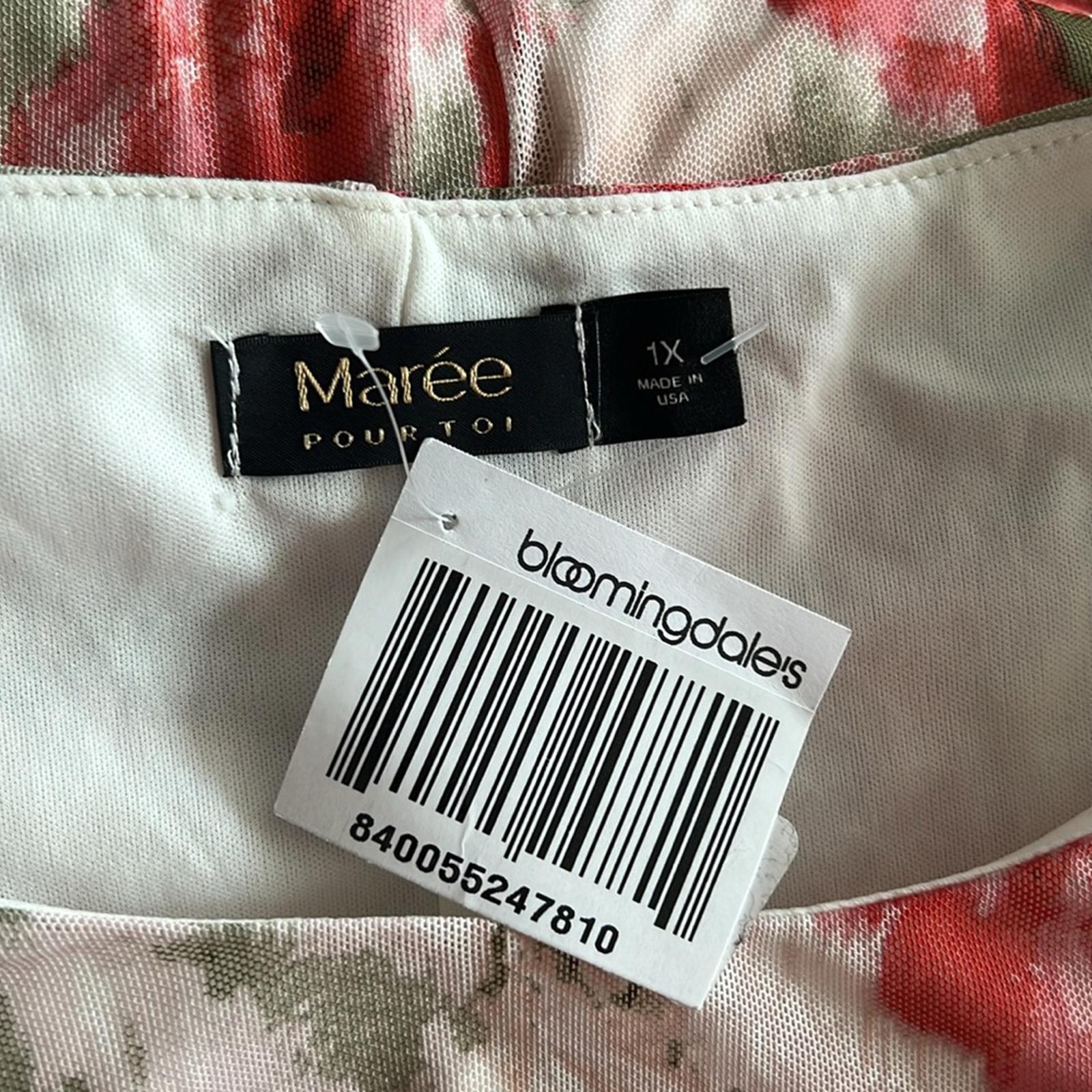 Marée Pour Toi Stretch Sheath Midi Dress, Size 1X New w/Tag Retail $89
