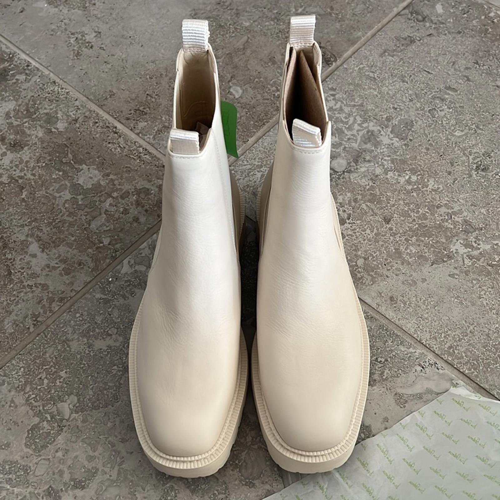 Sam Edelman Laguna Waterproof Pull On Booties Ivory Leather Size 11 New SOLD OUT