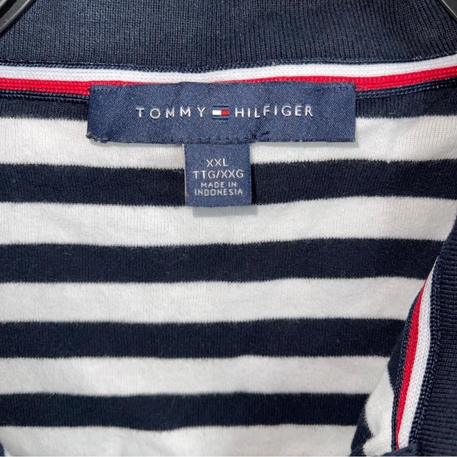 Tommy Hilfiger Colorblocked Striped Johnny Collar Polo Shirt Size XXL NWT