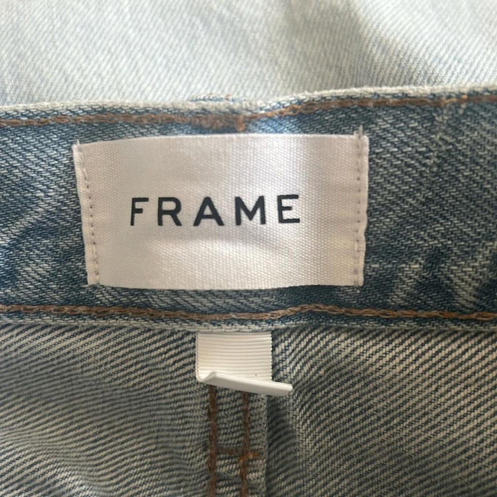 FRAME Le Original Howard Rips LOJ385 Straight Leg Distressed Jeans, Size 24 NEW